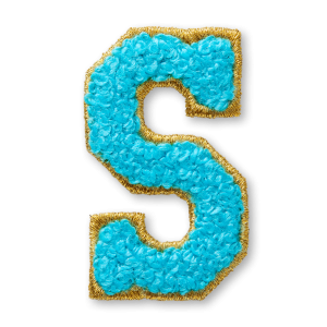 AG Letter S Stick-On Patch
