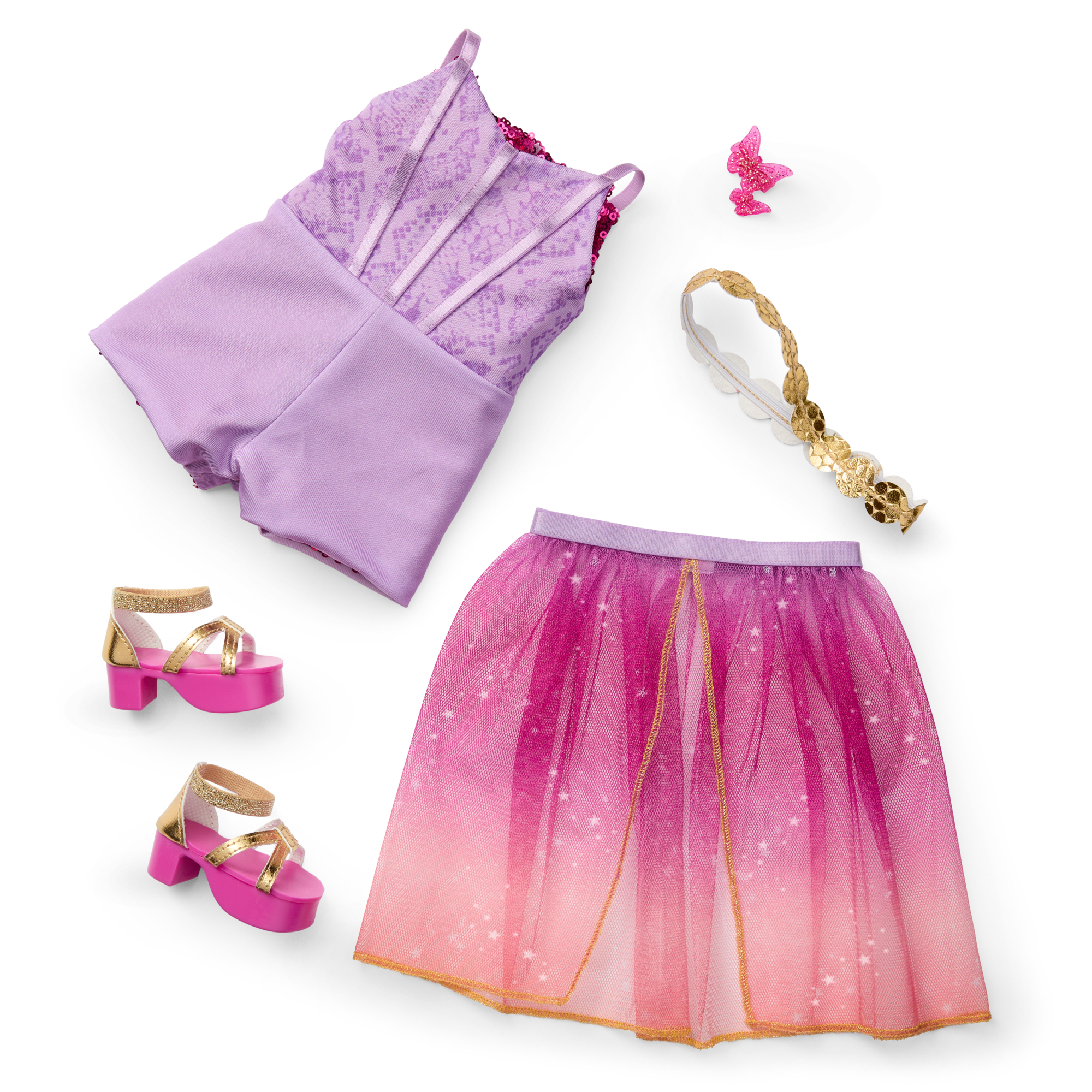 Glam Sparkly Concert Outfit for 18-inch Dolls - Image 4