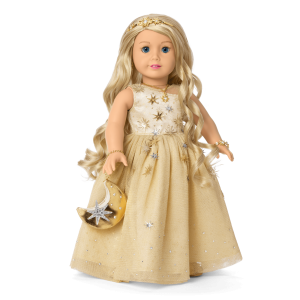American Girl 2025 Glimmering Gold Holiday Collector Doll