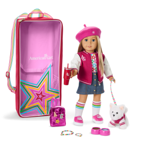 Truly Me 18-inch Doll #100. Accessories. Puppy & Doll Carrier