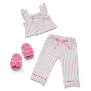Raquel's  Coastal Stripes Pajamas for 18-inch Dolls (Girl of the Year  2026)