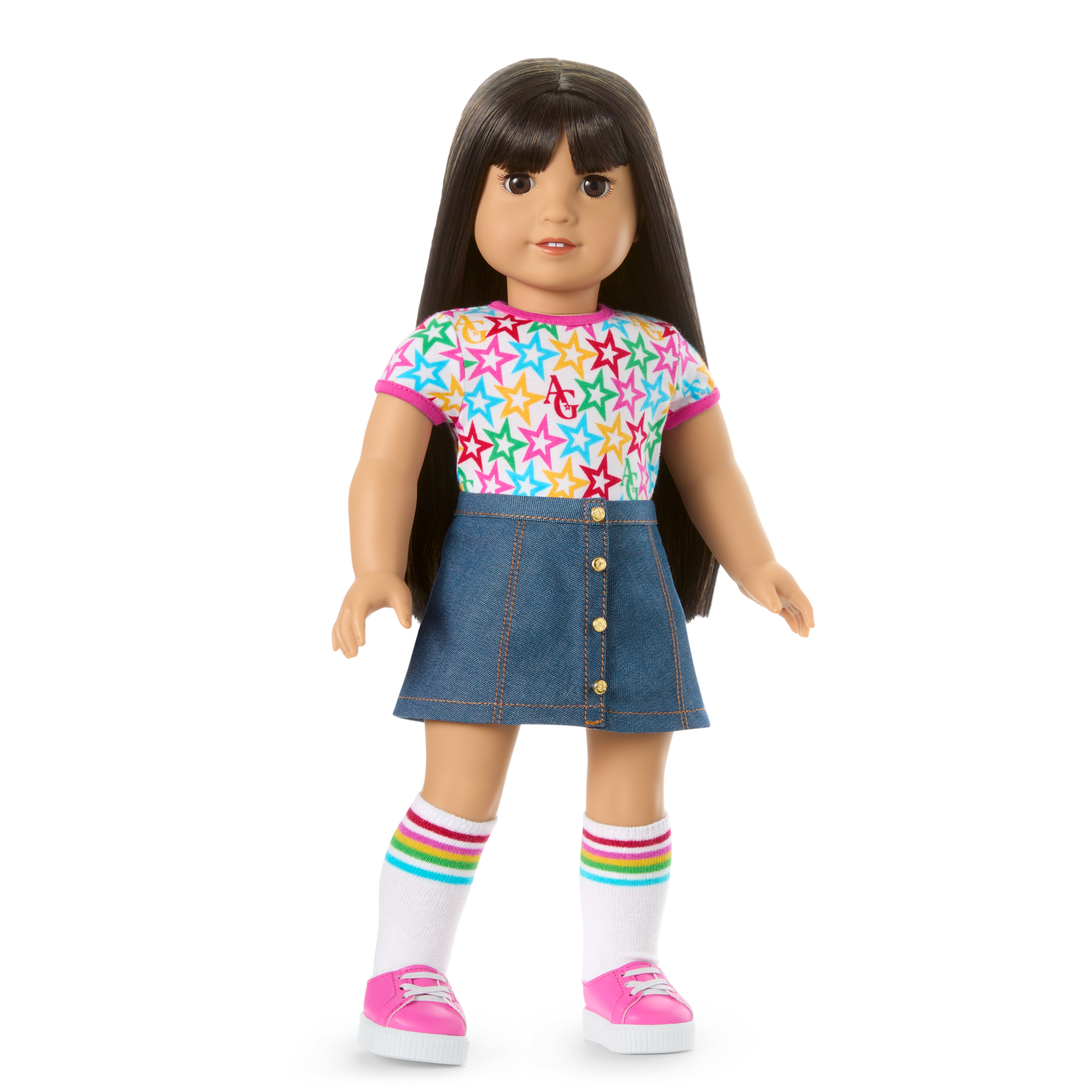Truly Me 18-inch Doll #130 with straight black-brown hair - Image 6