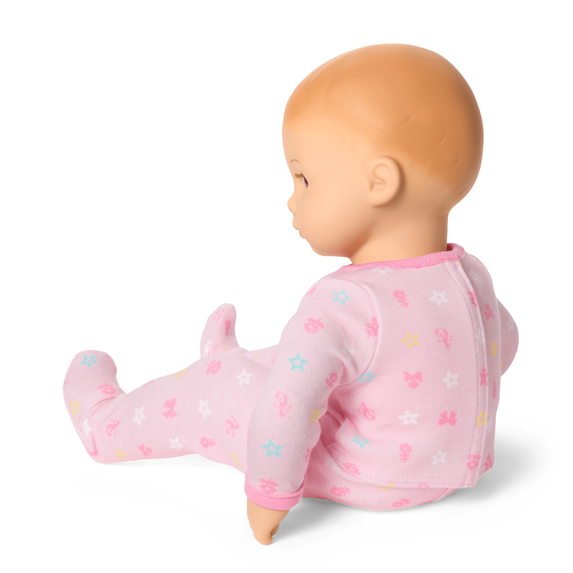 Bitty Baby Doll #6 with red hair in Pastel Pink - Image 4
