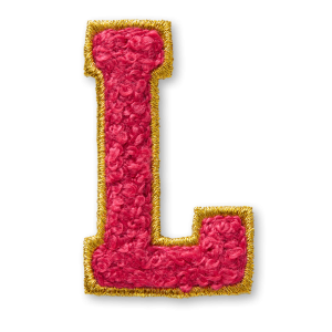 AG Letter L Stick-On Patch