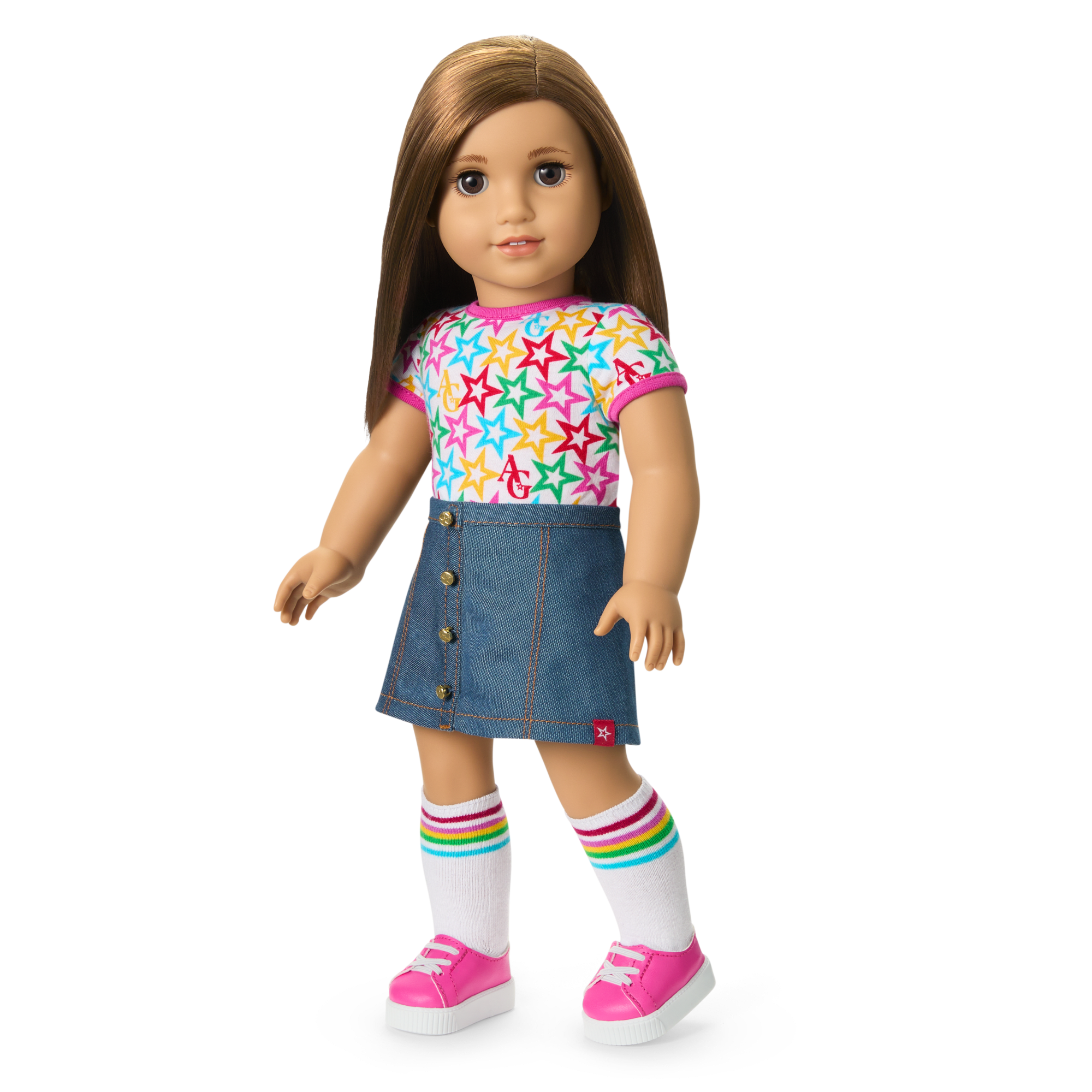Truly Me 18-inch Doll #107 with straight brown hair - Image 6