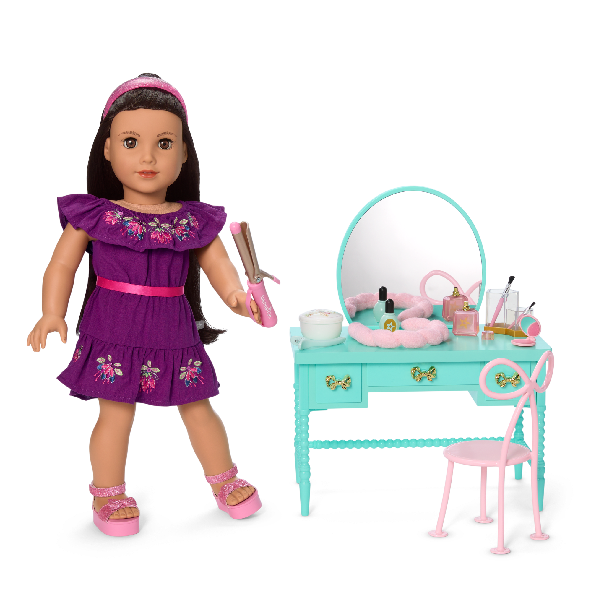 Raquel's Vintage Vanity for 18-inch Dolls (Girl of the Year 2026) - Image 17