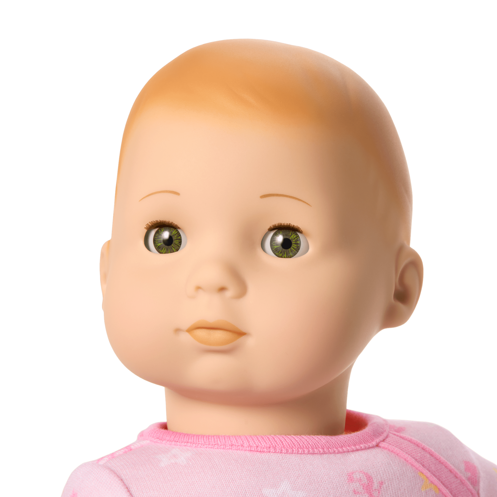 Bitty Baby Doll #6 with red hair in Pastel Pink - Image 3