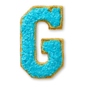 AG Letter G Stick-On Patch