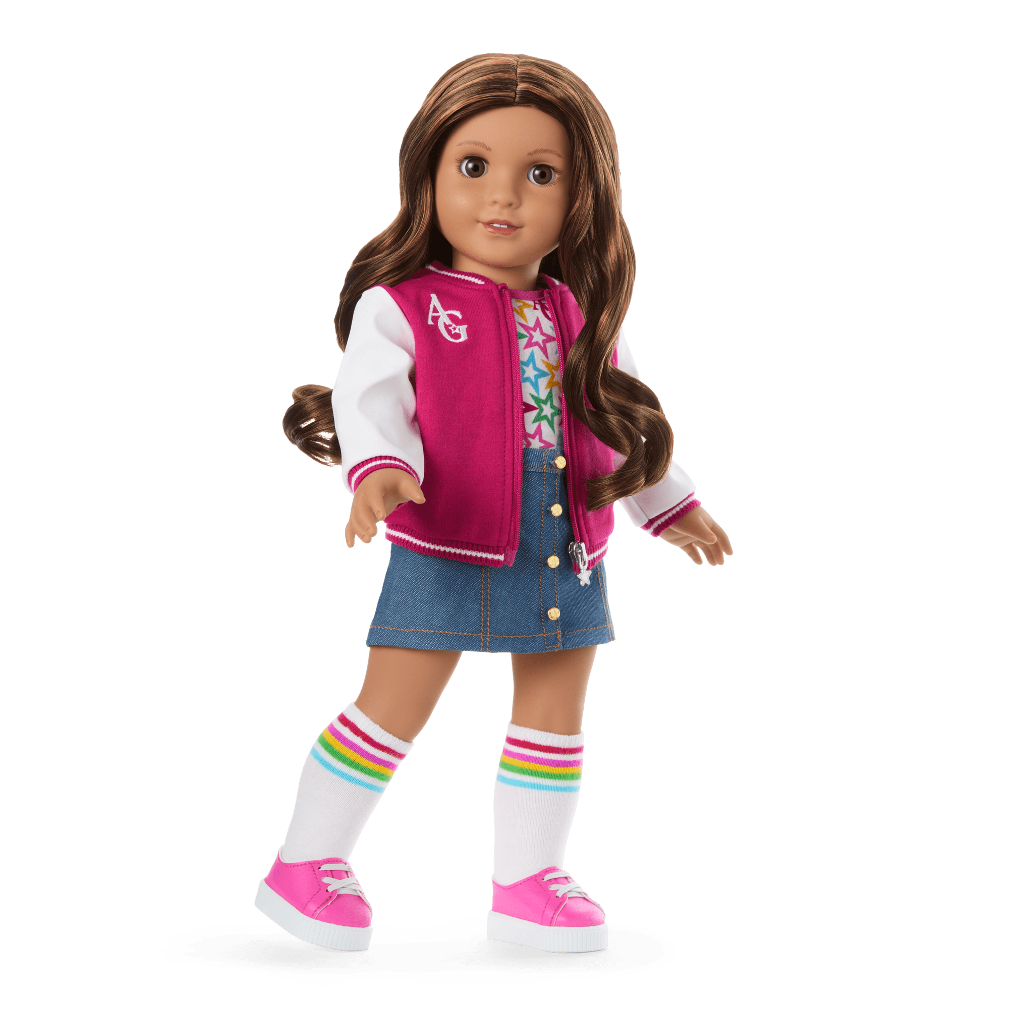 Truly Me 18-inch Doll #117 with wavy dark-brown hair