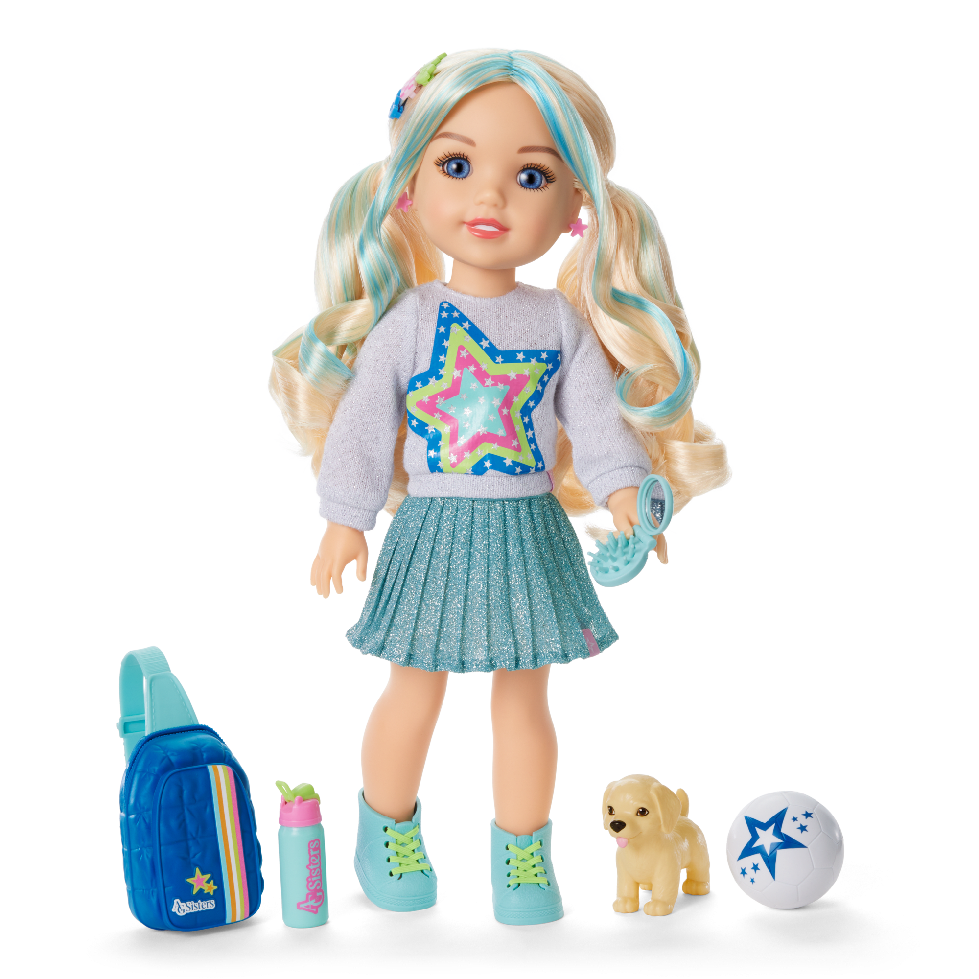 AG Sisters Jozette Doll. Book & Doll Carrier - Image 2