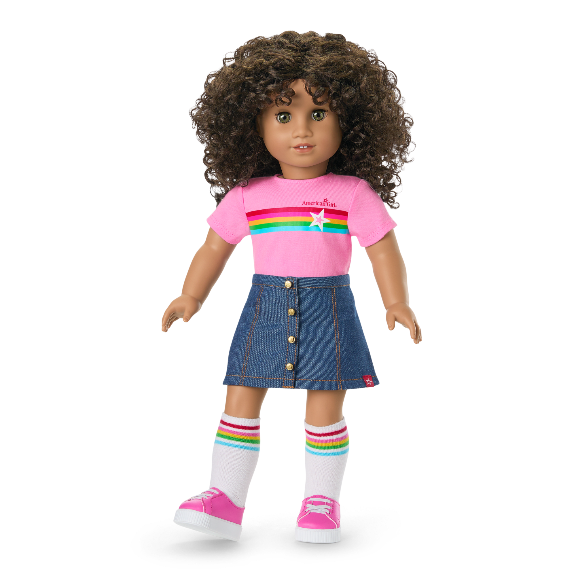 Truly Me 18-inch Doll #132 with curly dark-brown hair - Image 10