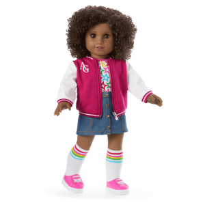 Truly Me 18-inch Doll #112 with curly dark-brown hair