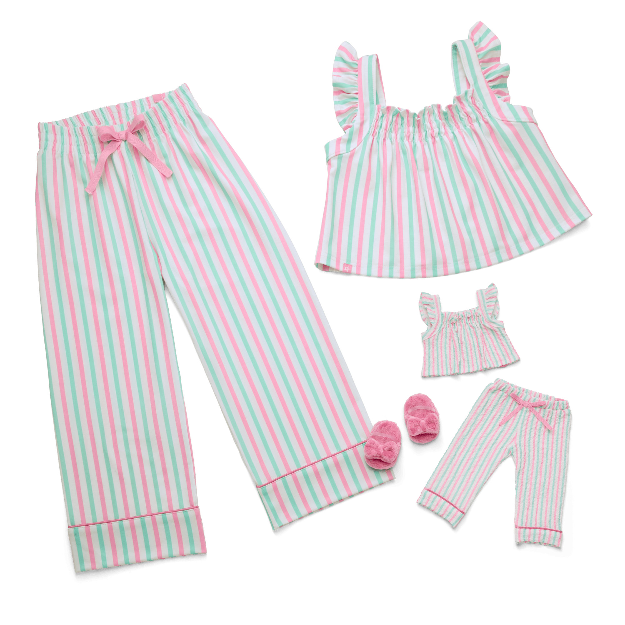 Raquel's Coastal Stripes Pajamas for 18-inch Dolls (Girl of the Year 2026) - Image 7