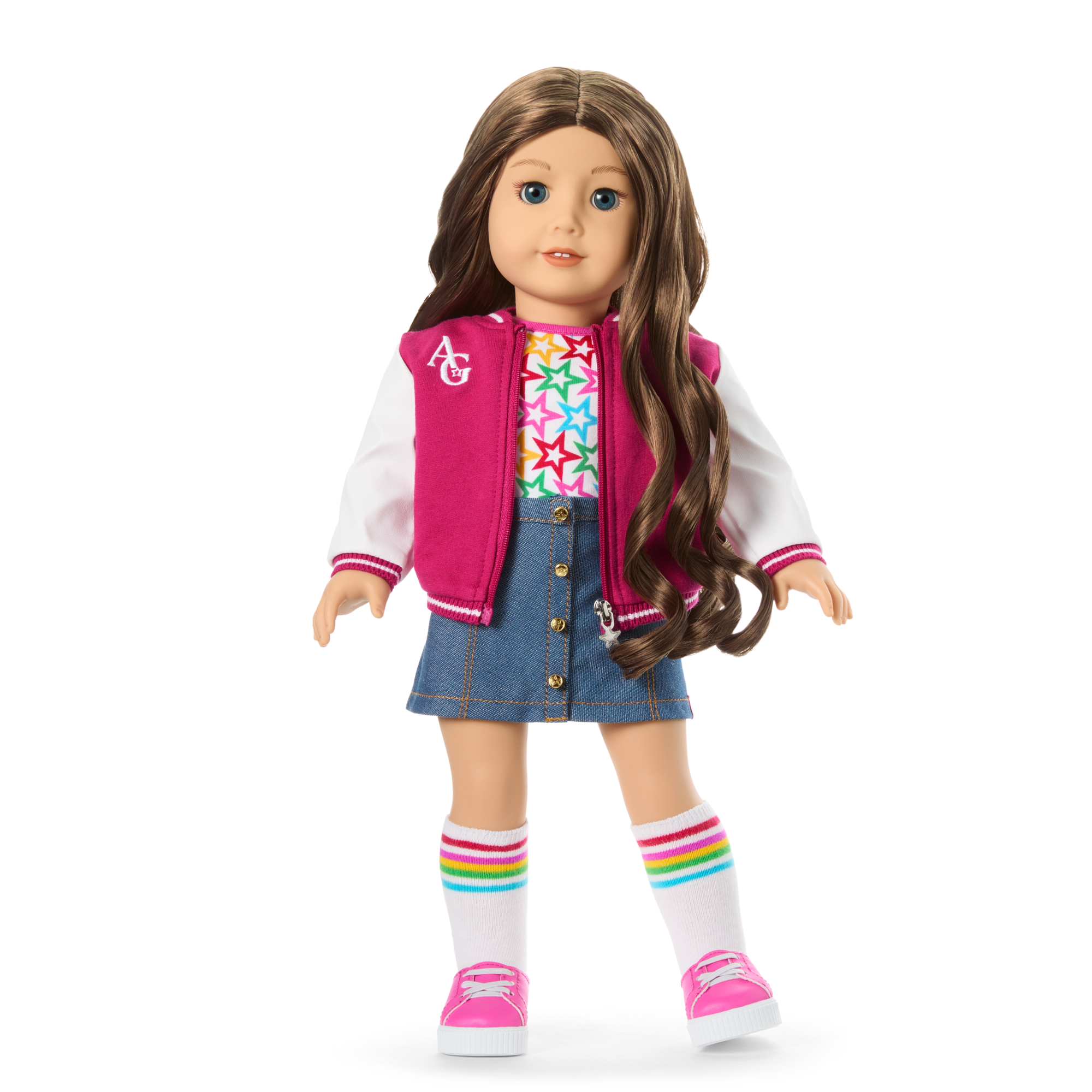 Truly Me 18-inch Doll #126 with wavy brown hair