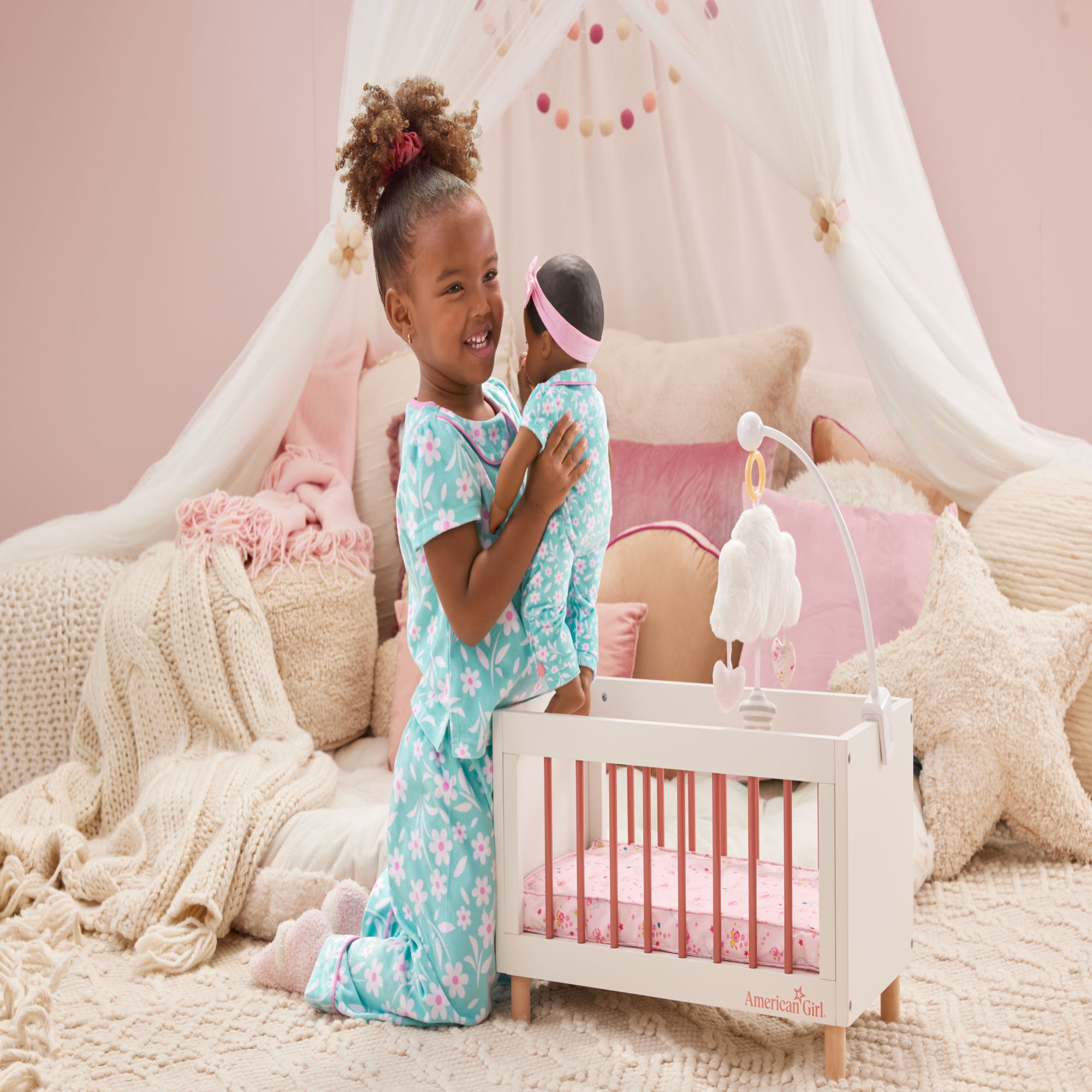 Flower Fun PJs for Little Girls (Bitty Baby ) - Image 11