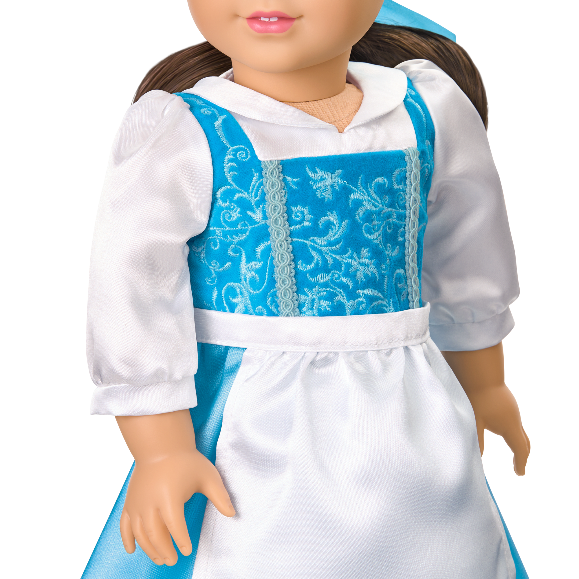 American Girl Disney Princess Belle Blue Dress. Mrs. Potts. Chip & Accessories for 18-inch Dolls - Image 5