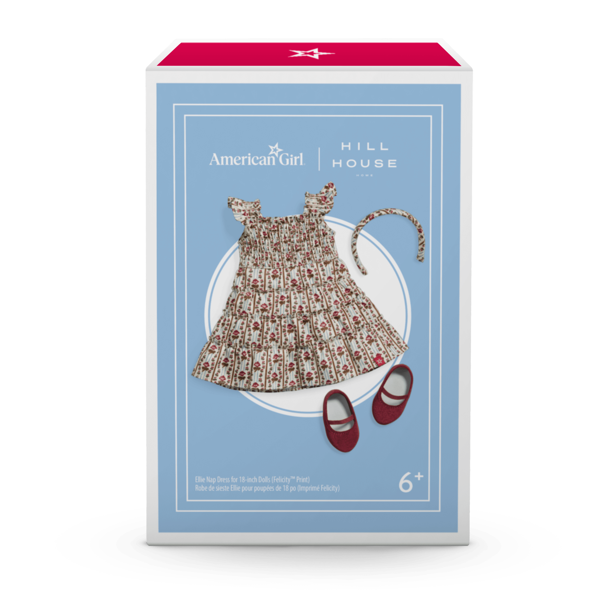 American Girl x Hill House Home Ellie Nap Dress for 18-inch Dolls (Felicity Print) - Image 8