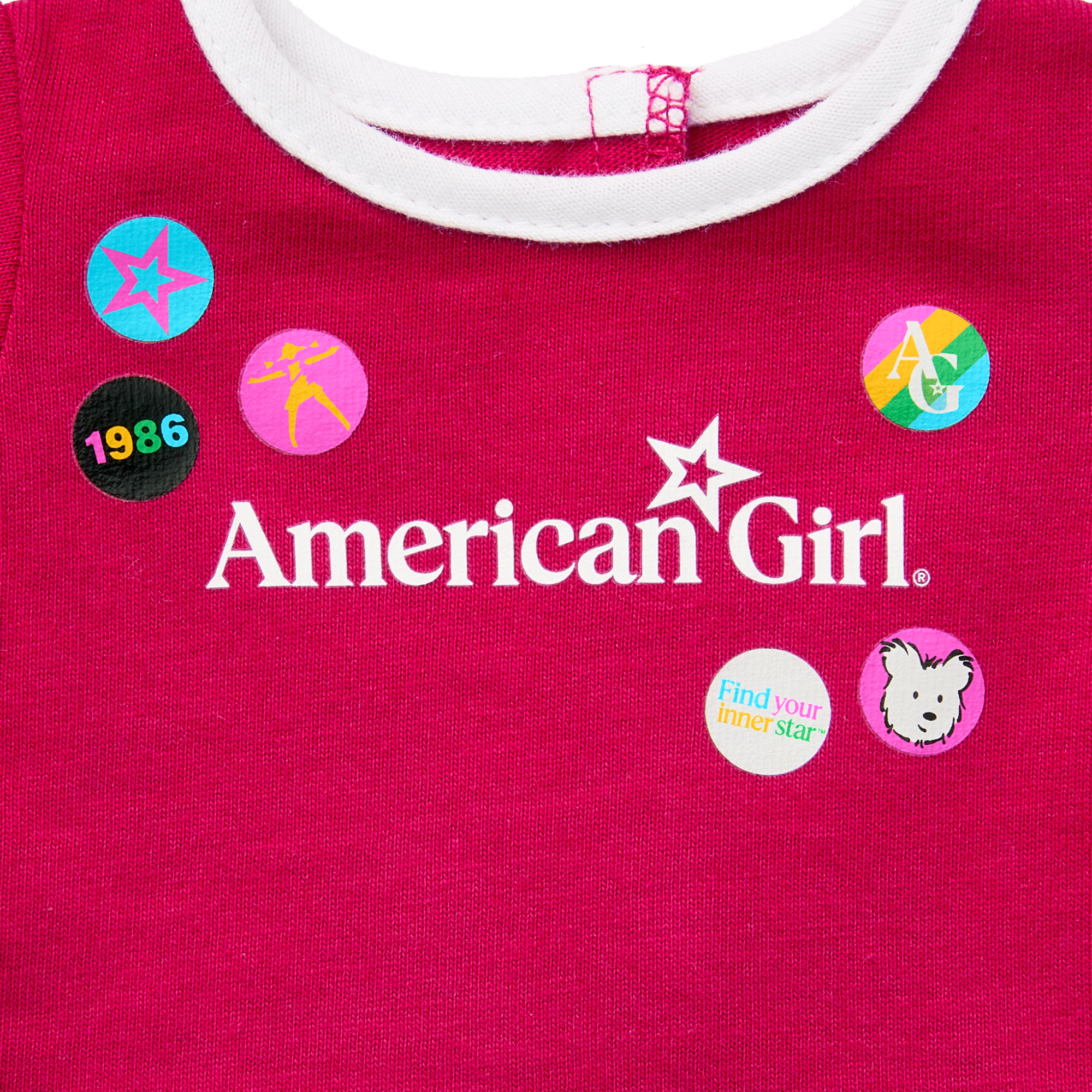 Matching?AG Grin Pins Ringer Tee Set for Girls & 18-inch Dolls - Image 7