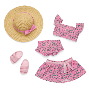 Raquel's Beach Outfit for 18-inch Dolls (Girl of the Year 2026)
