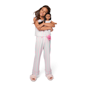 Raquel's Coastal Stripes Pajamas for Girls & 18-inch Dolls