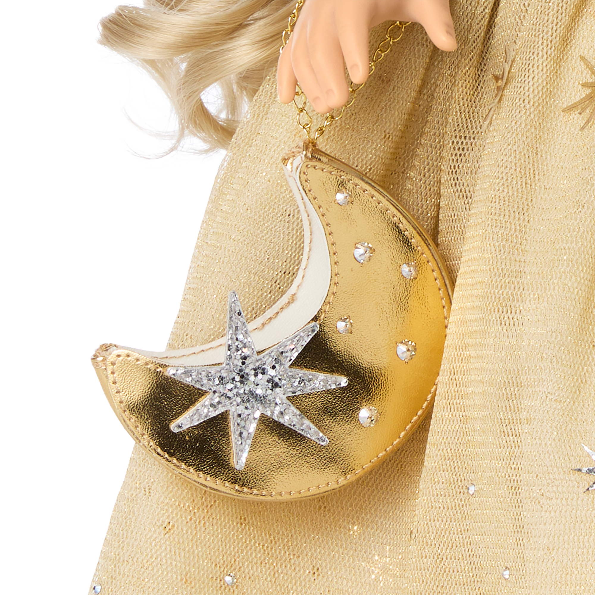 American Girl 2025 Glimmering Gold Holiday Collector Doll - Image 12