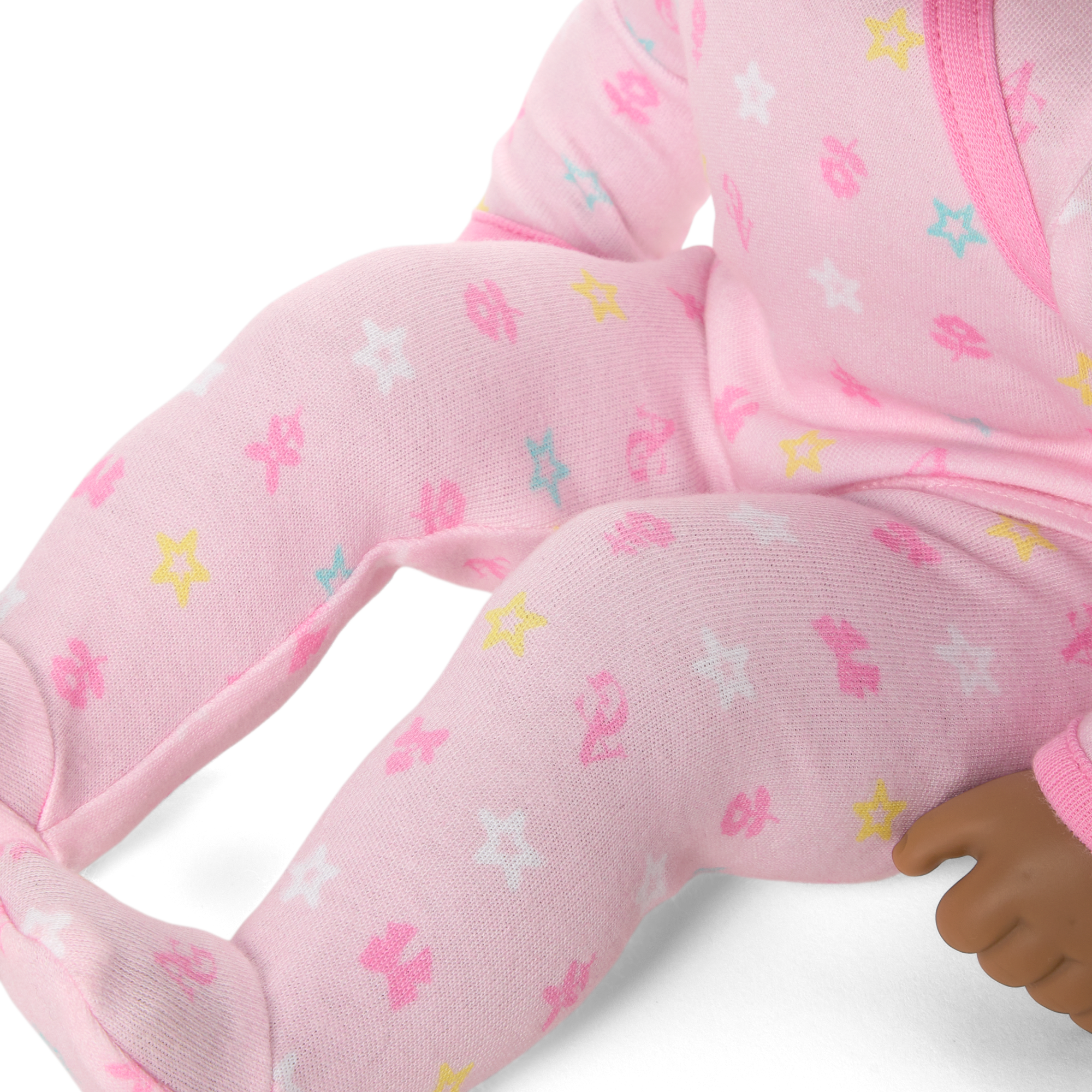 Bitty Baby Doll #1 with black hair in Pastel Pink - Image 6