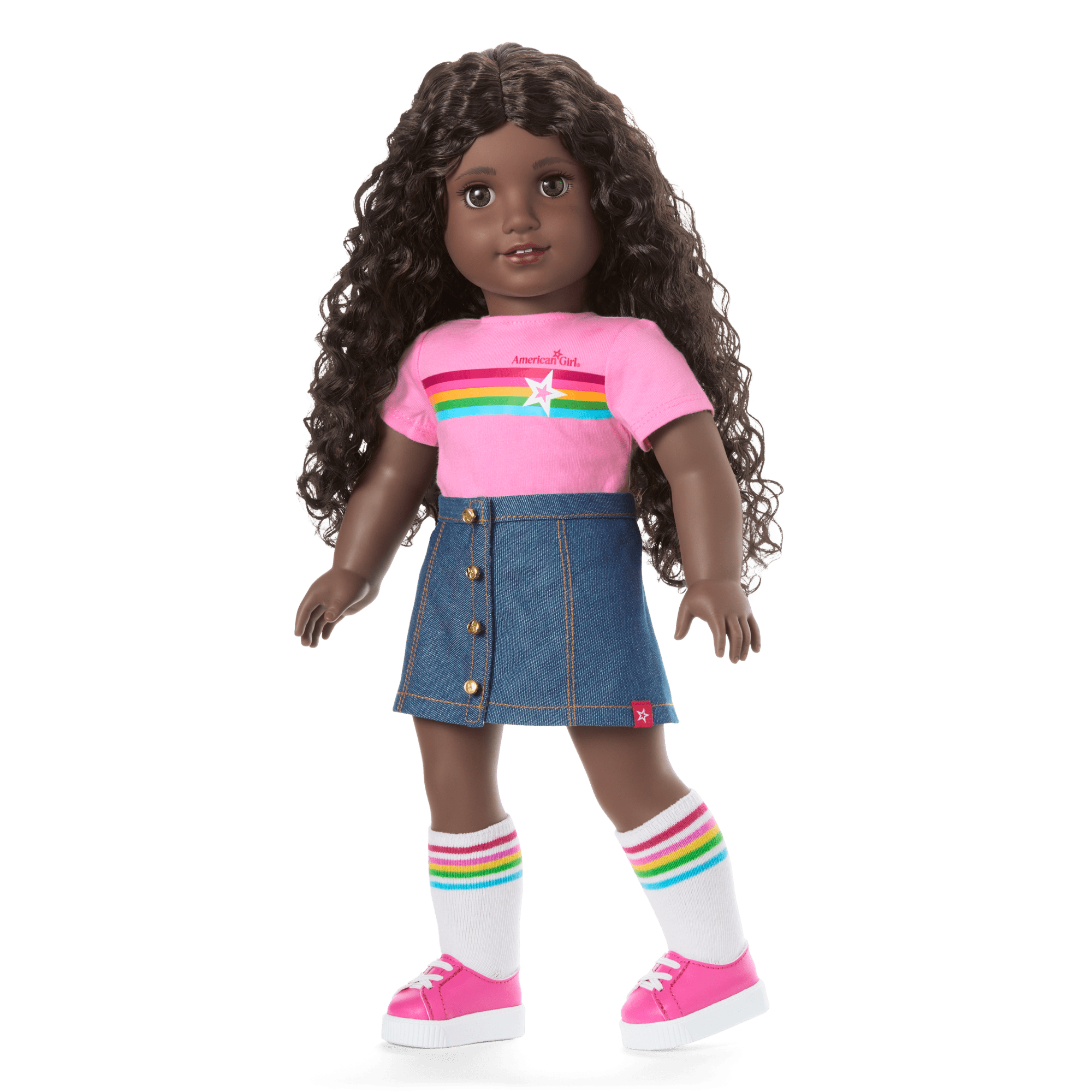 Truly Me 18-inch Doll #127 with curly dark-brown hair - Image 10