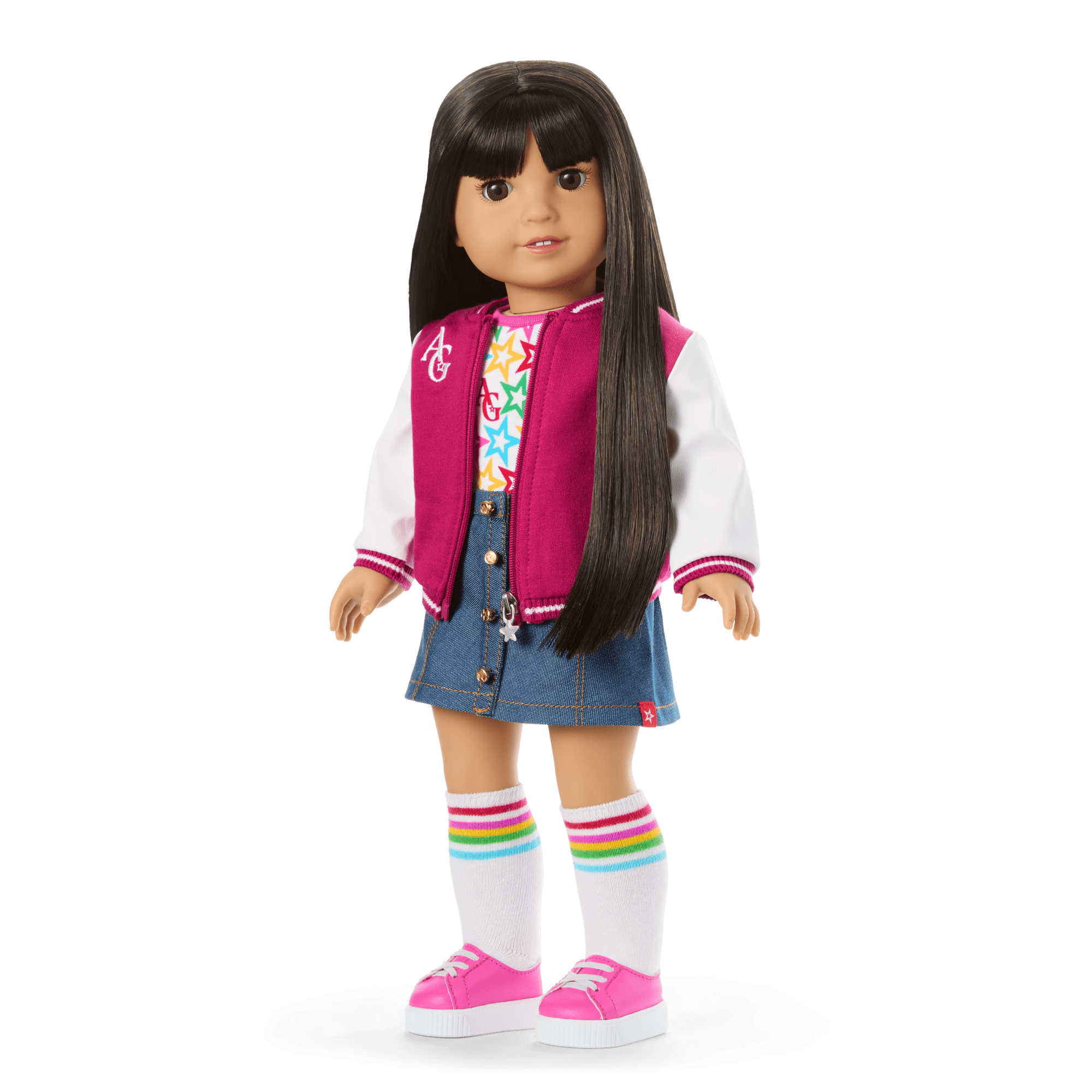 Truly Me 18-inch Doll #130 with straight black-brown hair