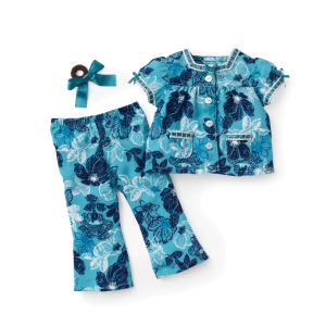 Nanea's Floral Pajamas for 18-inch Dolls (Historical Characters)