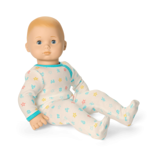 Bitty Baby Doll #3 with blonde hair in Pastel Blue