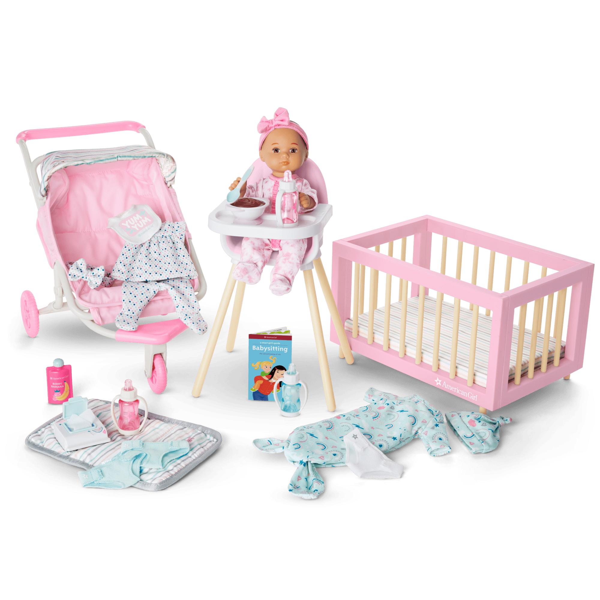 Little Bitty Baby Layette & High Chair Set for 7.75-inch Dolls - Image 7
