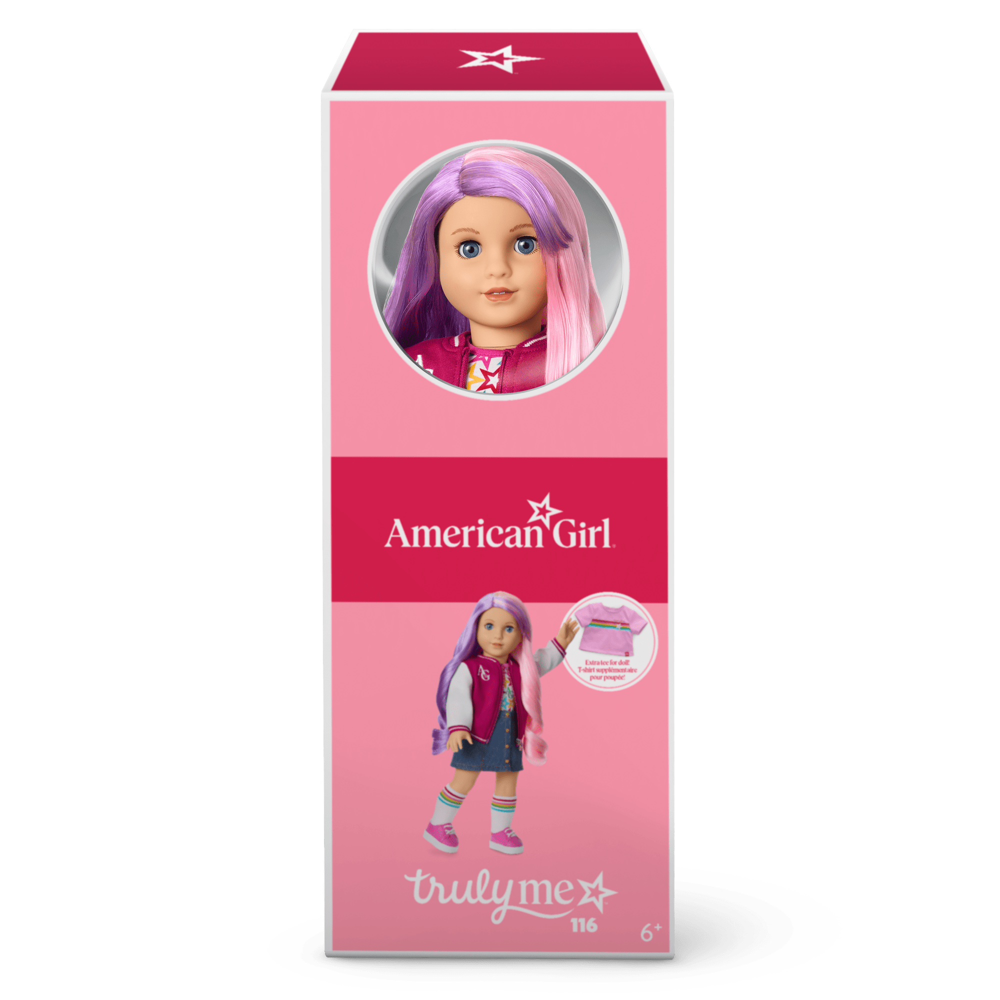 Truly Me 18-inch Doll #116 with wavy purple-and-pink hair - Image 15