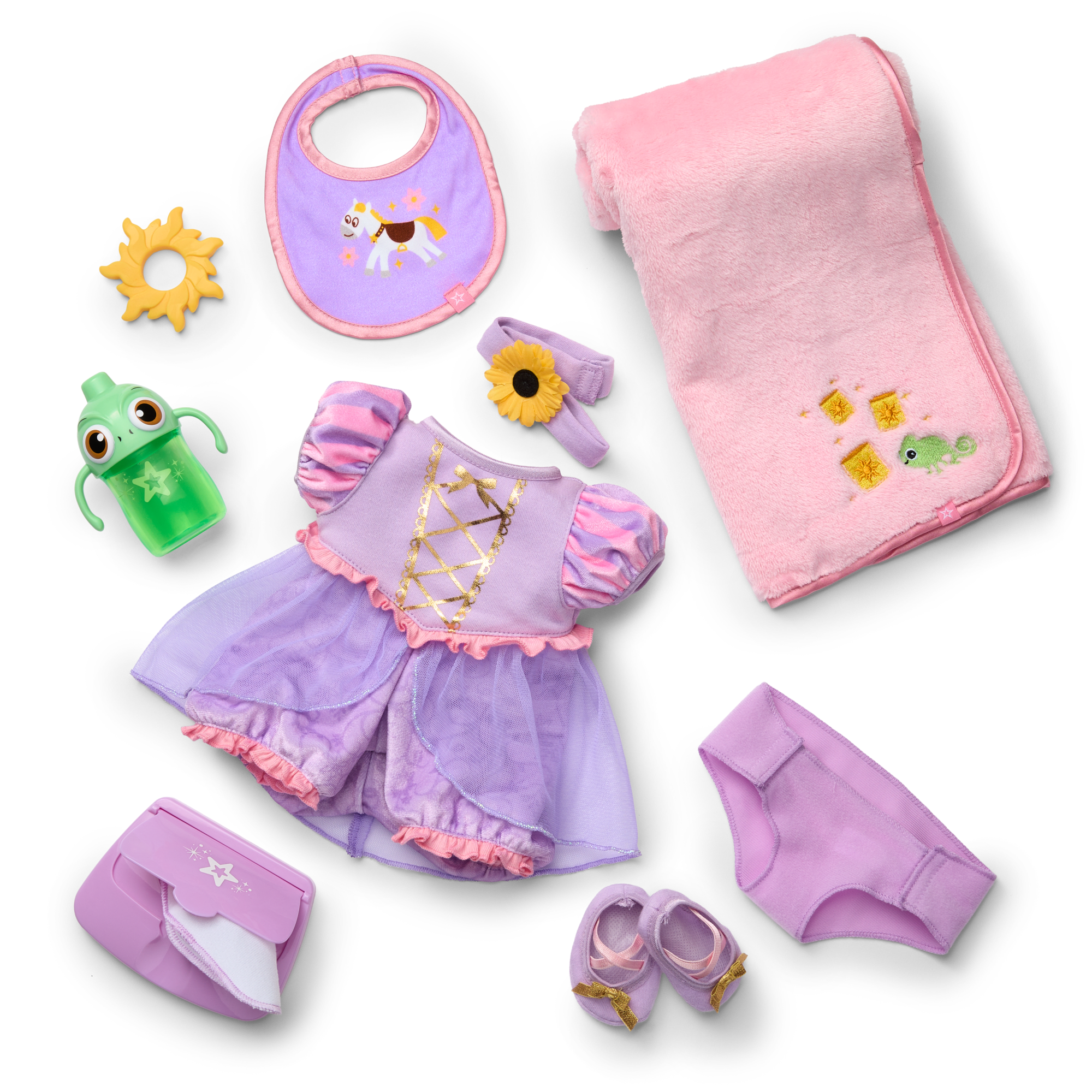 Disney Princess Rapunzel Cuddle & Care Set with Bitty Baby Doll by American Girl - Image 2