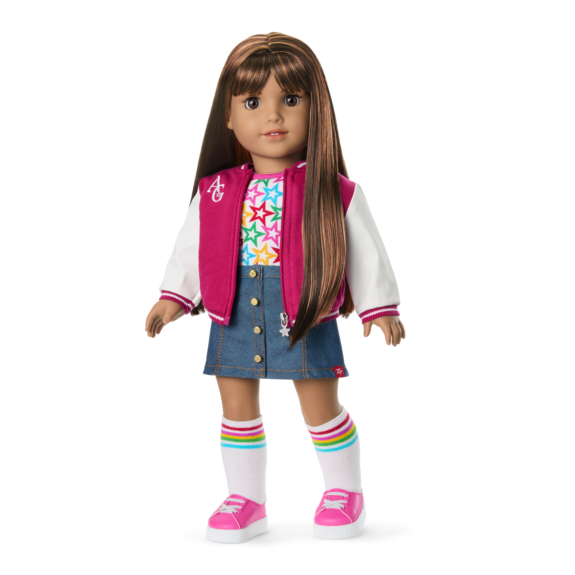 Truly Me 18-inch Doll #122 with straight dark-brown hair