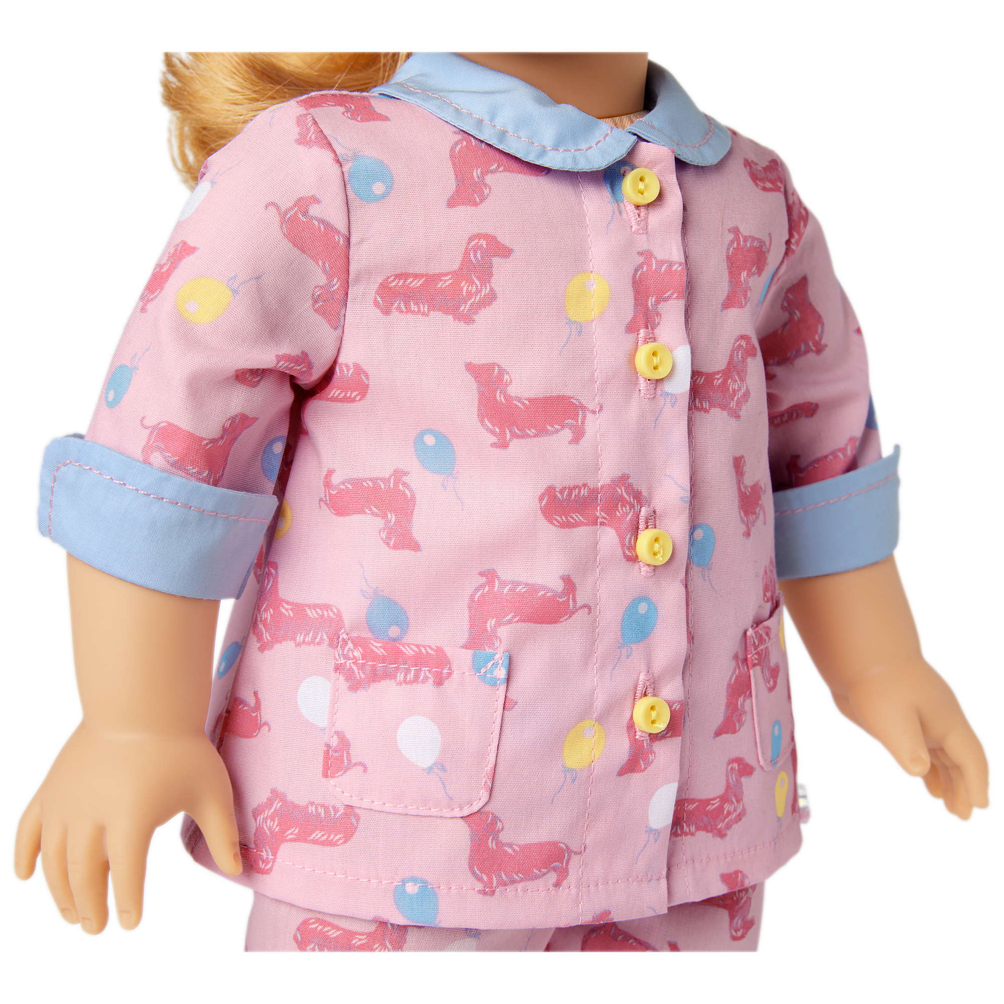 Maryellen's Dachshund Pajamas for 18-inch Dolls (Historical Characters) - Image 5