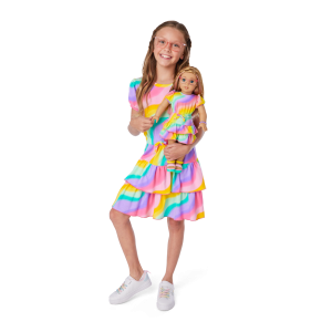 Summer's Rainbow Swirl Dress for Girls & 18-inch Dolls + Summer Doll (Girl of the Year 2025)