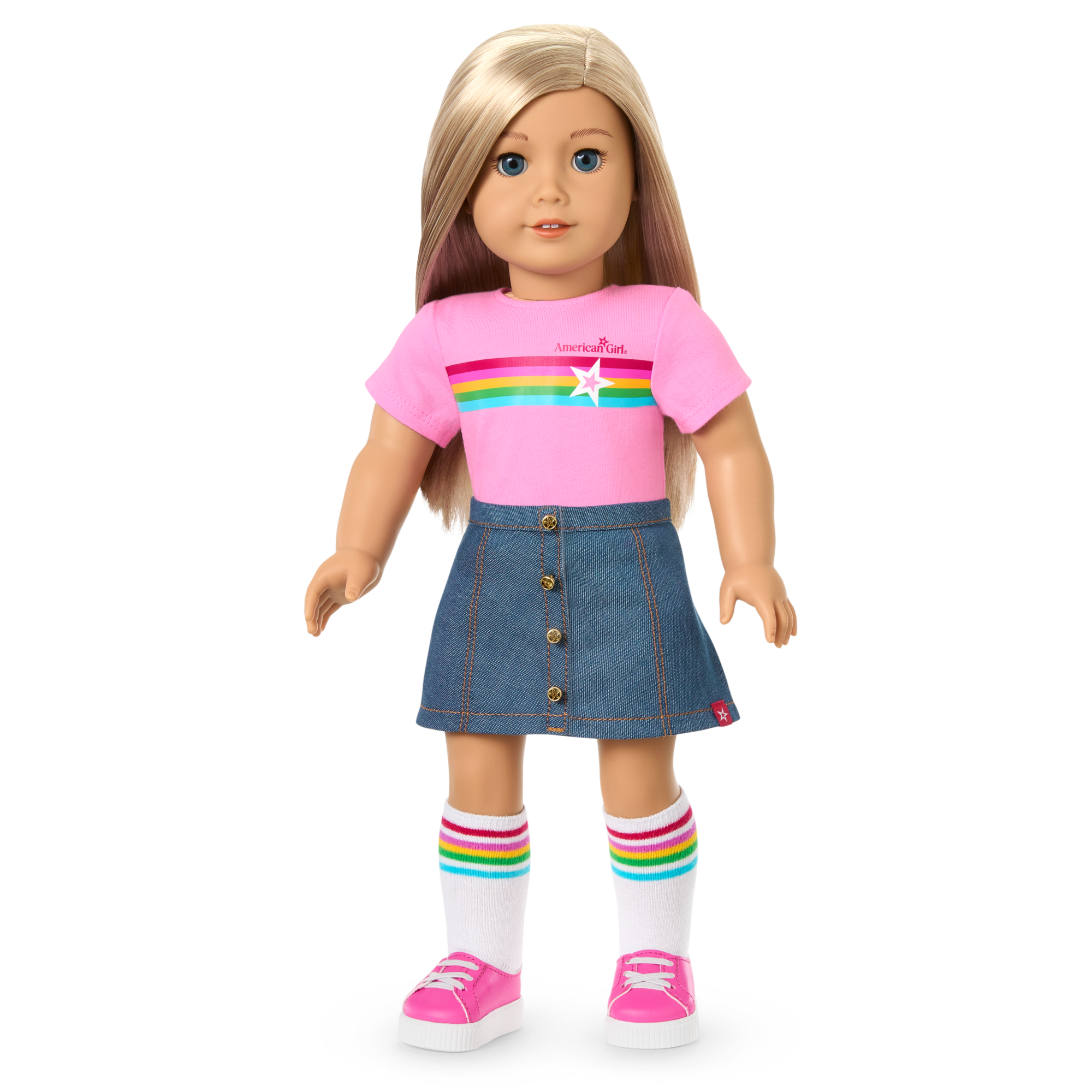 Truly Me 18-inch Doll #100 with straight layered blonde hair - Image 10
