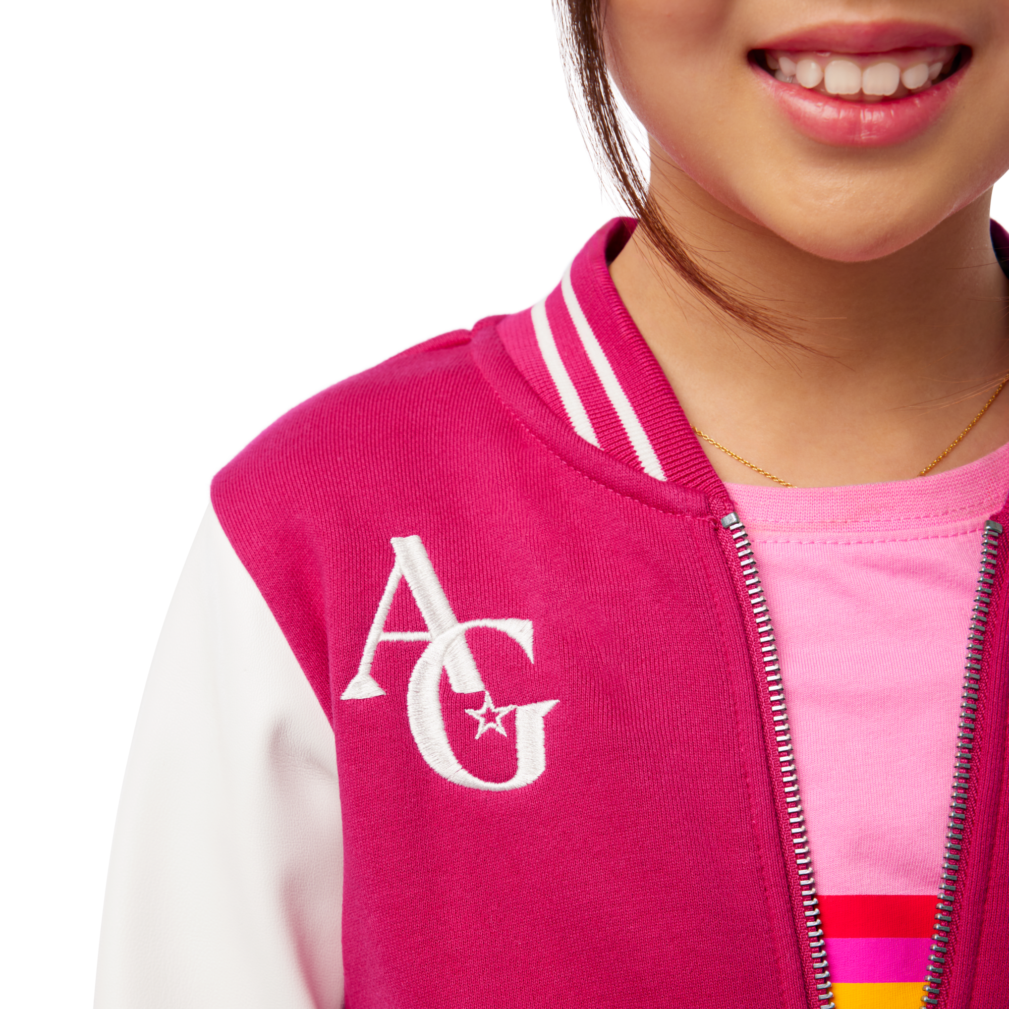 AG Star Squad Varsity Jacket for Girls - Image 3