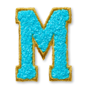 AG Letter M Stick-On Patch