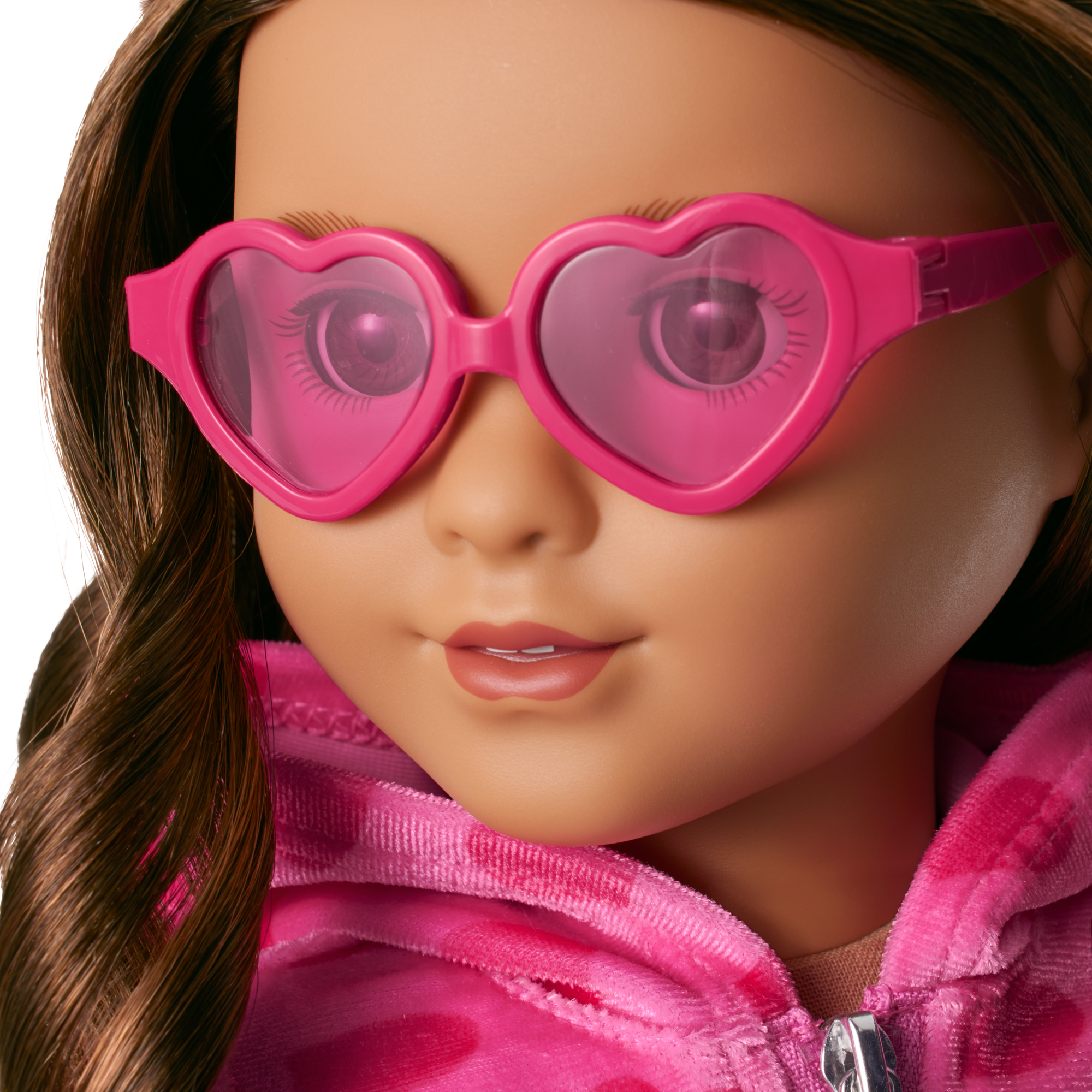 Pink Hearts Hoodie Dress for 18-inch Dolls - Image 6
