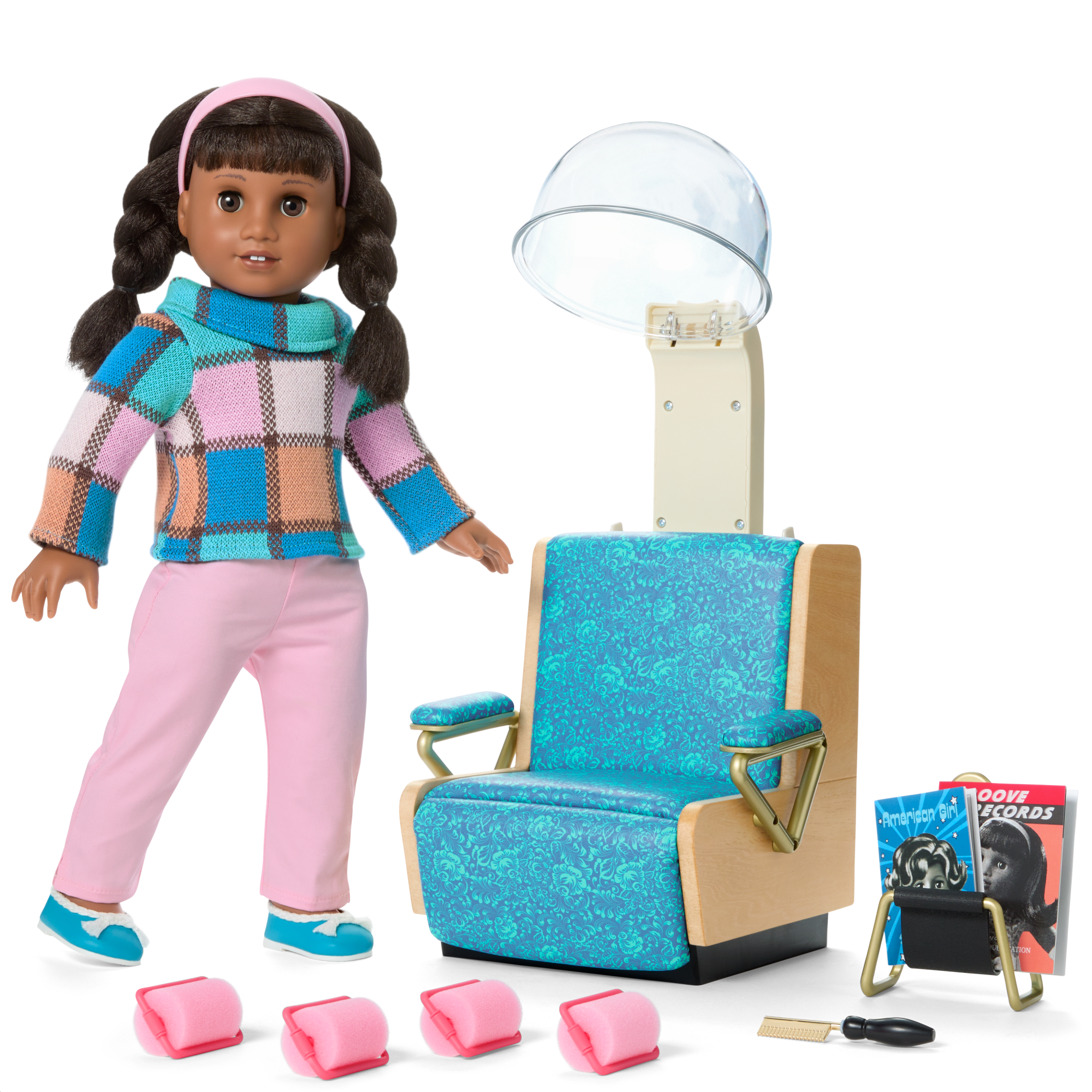 Melody's Salon Chair & Accessories for 18-inch Dolls (Historical Characters) - Image 9