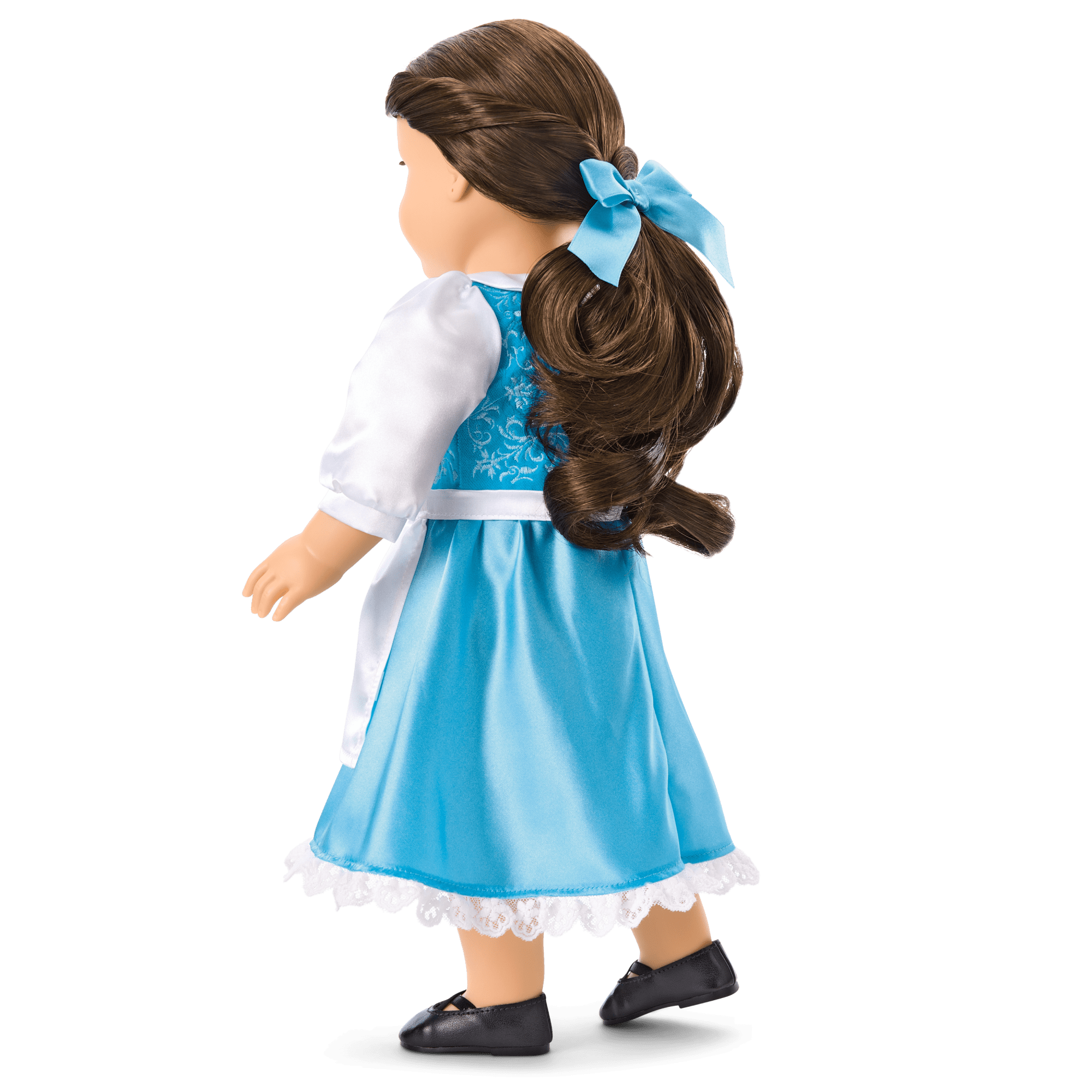 American Girl Disney Princess Belle Blue Dress. Mrs. Potts. Chip & Accessories for 18-inch Dolls - Image 3