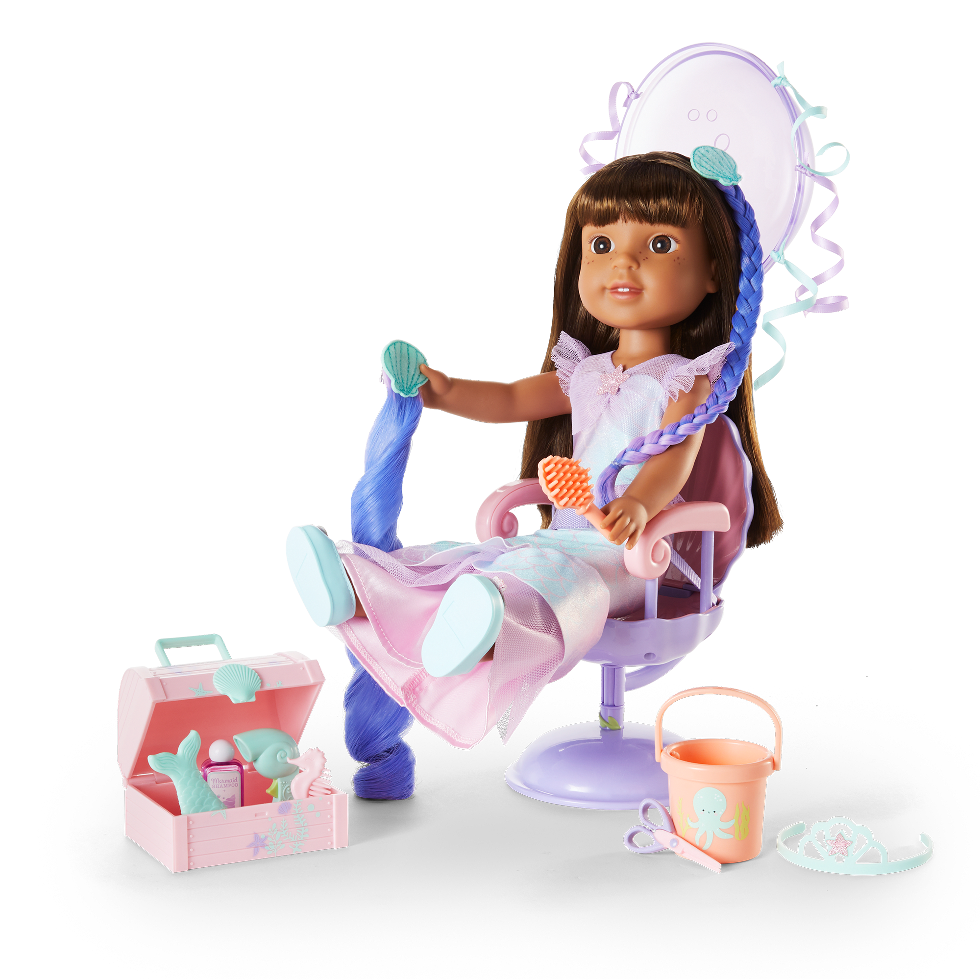 Seashell Salon Set for WellieWishers Dolls - Image 6