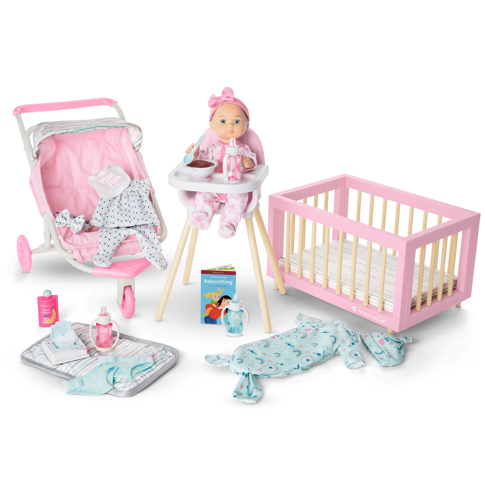 Little Bitty Baby Layette & High Chair Set for 7.75-inch Dolls - Image 10