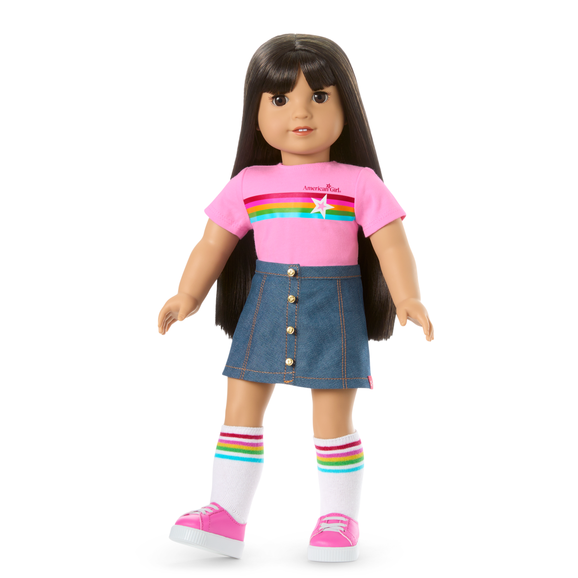 Truly Me 18-inch Doll #130 with straight black-brown hair - Image 10