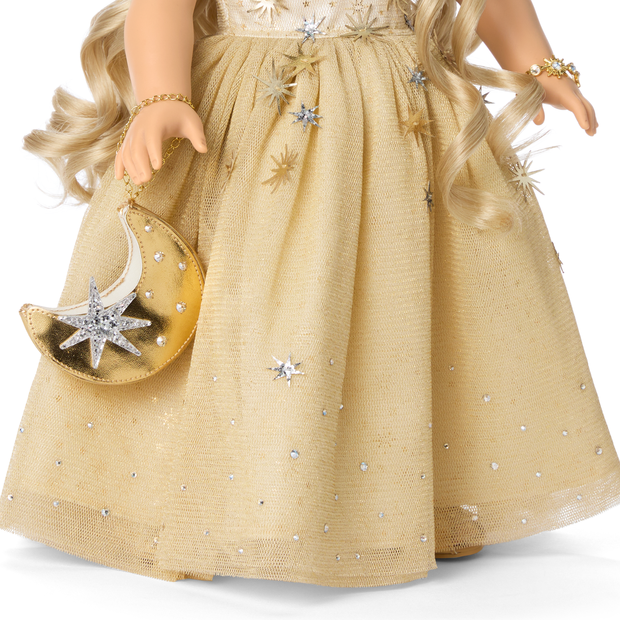 American Girl 2025 Glimmering Gold Holiday Collector Doll - Image 11