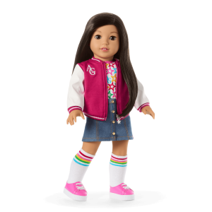 Truly Me 18-inch Doll #124 with straight black-brown hair