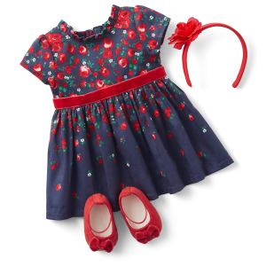 American Girl x Janie and Jack Wrapped in Roses Party Dress for Bitty Baby Dolls
