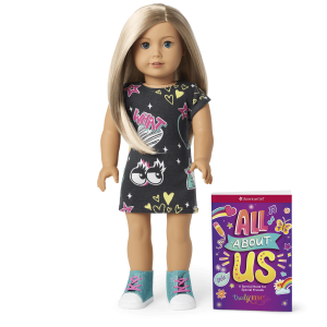 Truly Me 18-inch Doll #100 with layered straight blonde hair