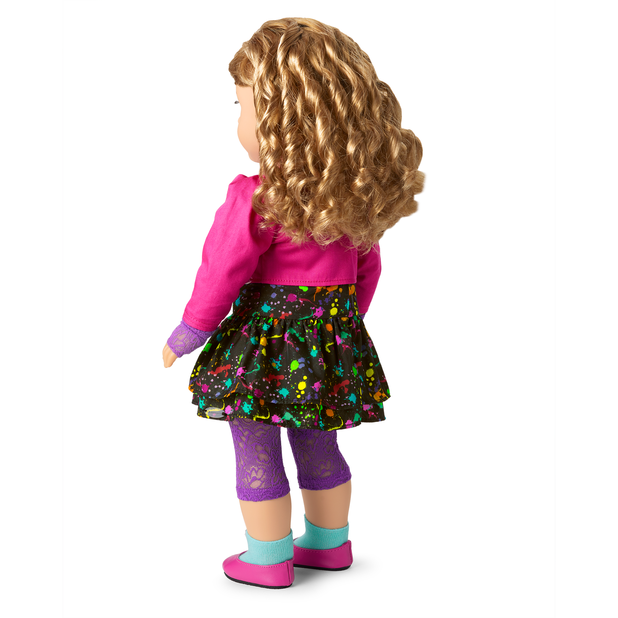 Courtney's Splatter Print Dress for 18-inch Dolls (Historical Characters) - Image 3